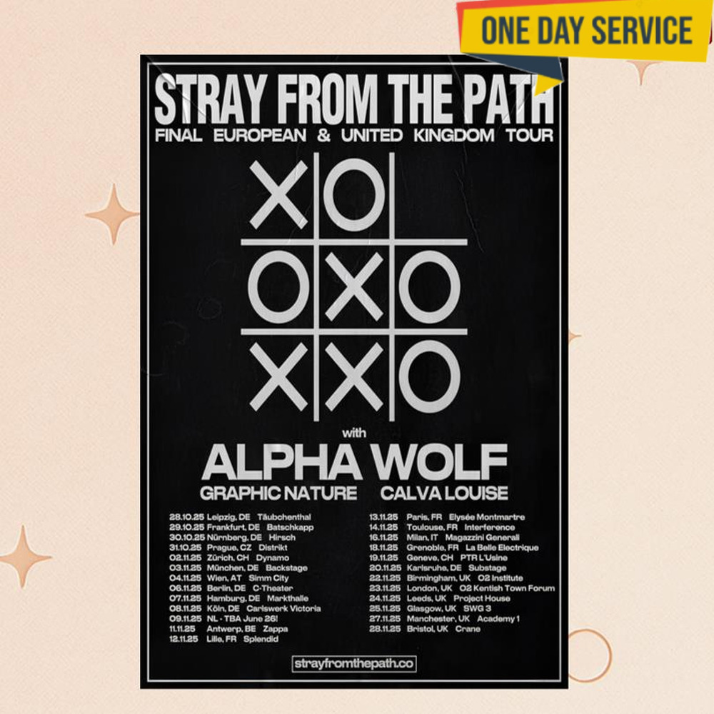 Stray From The Path Concert Tour Eu Uk 2025 Poster